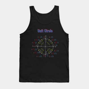 Unit Circle Trigonometry Pi for Nerdy Teacher Students Geek Tank Top